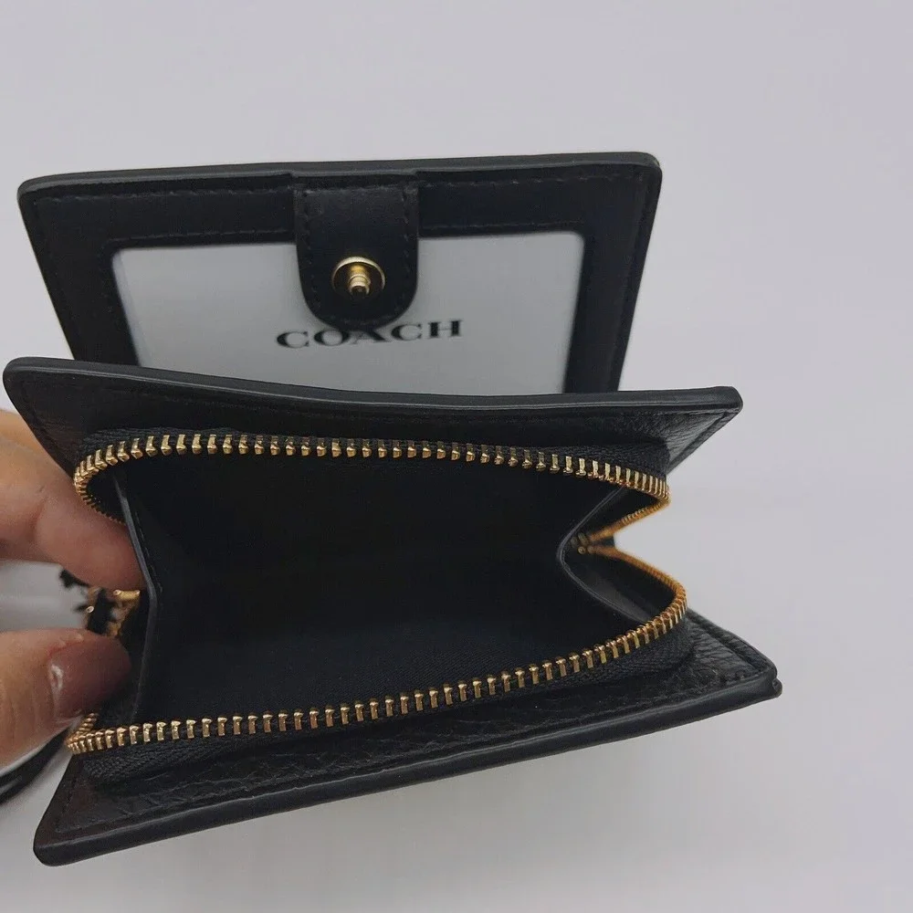 Coach C7446 Disney Mickey Mouse X Keith Haring Snap Zip Wallet NWT Org $198 - Picture 7 of 11